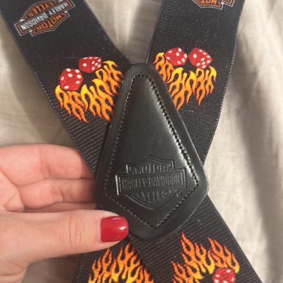 Vintage Harley Davidson Suspenders - Picture 2 of 4